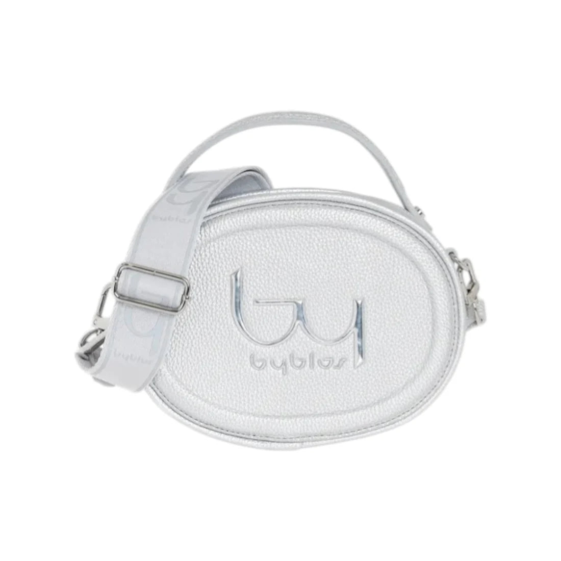 Byblos Borsa a Mano Rotonda Donna Argento con Tracolla BYBS92B01