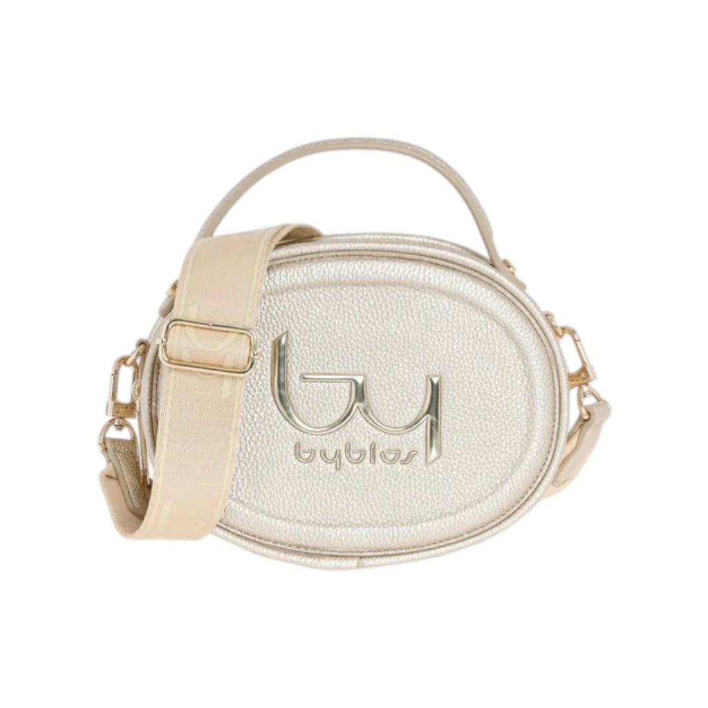 Byblos Borsa a Mano Rotonda Oro Donna con Tracolla BYBS92B01
