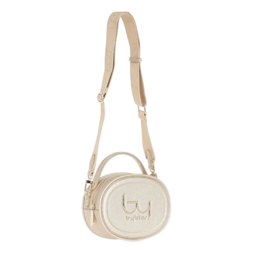 Byblos Borsa a Mano Rotonda Oro Donna con Tracolla BYBS92B01