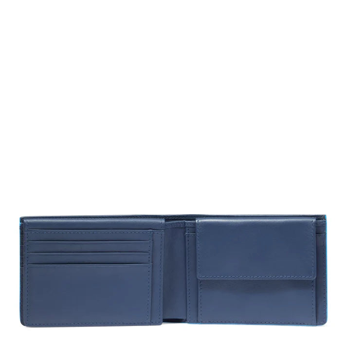 Piquadro Portafogli uomo in pelle Blue Square con portamonete e porta documenti PU1392S138R
