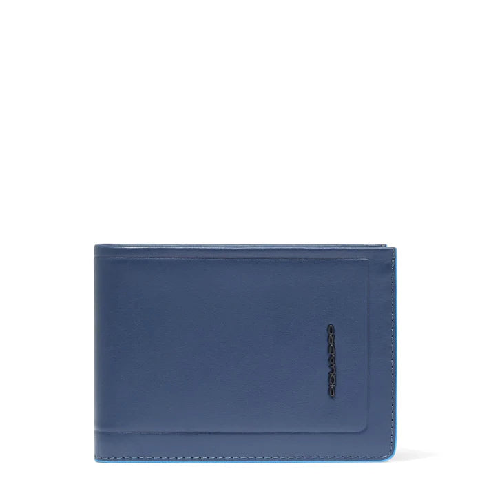 Piquadro Portafogli uomo in pelle Blue Square con portamonete e porta documenti PU1392S138R