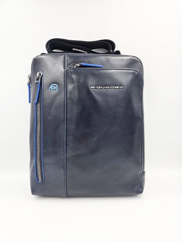 Piquadro Borsello uomo porta iPad in pelle Blu  linea Blue Square CA1816B2