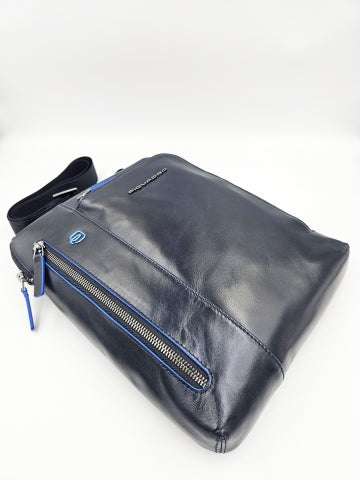 Piquadro Borsello uomo porta iPad in pelle Blu  linea Blue Square CA1816B2