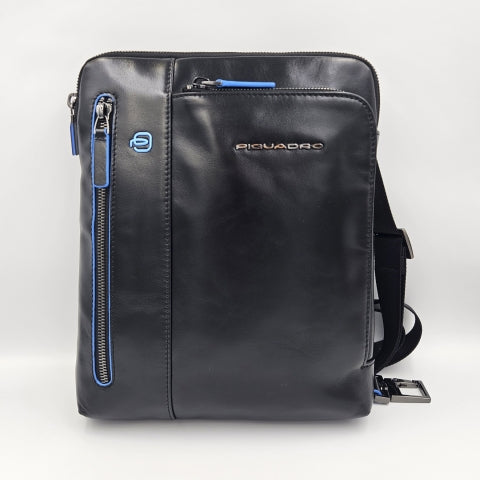 Piquadro Borsello uomo porta iPad in pelle Nero linea Blue Square CA1816B2