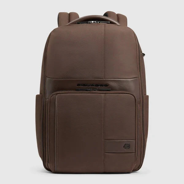Piquadro Zaino da viaggio porta pc 15,6" tessuto e pelle Marrone CA6239W129