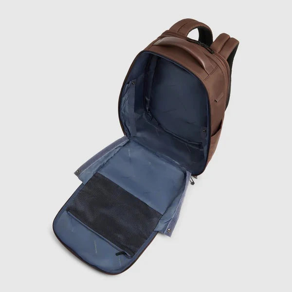 Piquadro Zaino da viaggio porta pc 15,6" tessuto e pelle Marrone CA6239W129