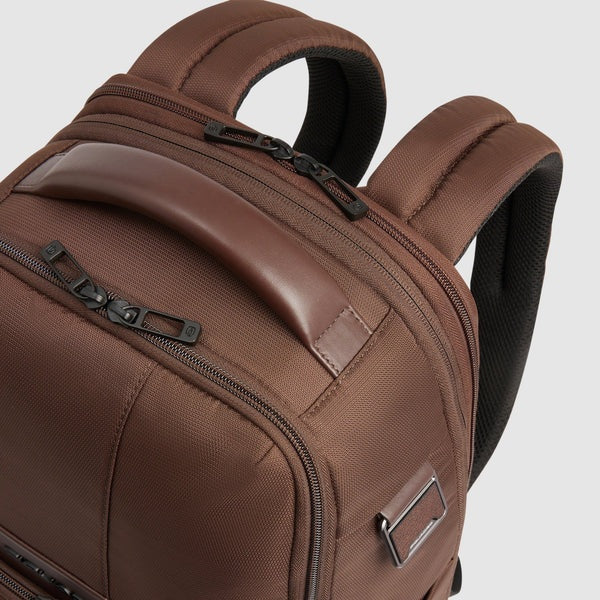 Piquadro Zaino da viaggio porta pc 15,6" tessuto e pelle Marrone CA6239W129