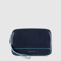 Piquadro pochette uomo blu  in pelle linea Blue Square  AC3944B2