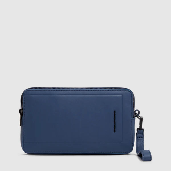 Piquadro Pochette Blu a due scomparti Linea Blue Square AC4221S138