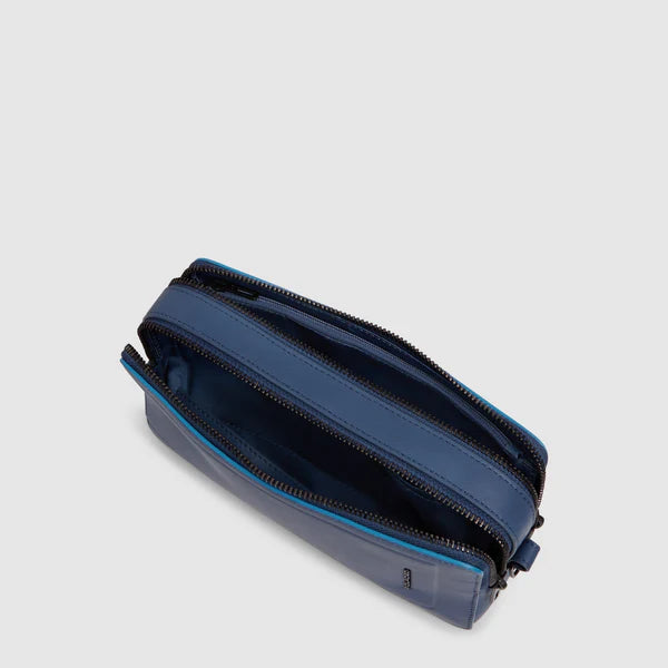Piquadro Pochette Blu a due scomparti Linea Blue Square AC4221S138