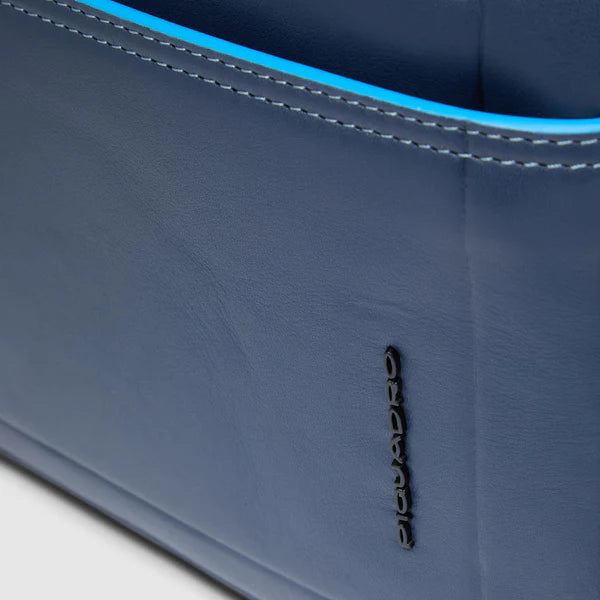 Piquadro pochette blu in pelle linea Blue Square porta iPad mini e RFID AC6156S138R
