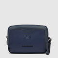 Piquadro Pochette Blu in pelle a due scomparti con tracolla rimovibile AC6913S142