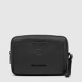 Piquadro Pochette Nera in pelle  a due scomparti con tracolla rimovibile AC6913S142