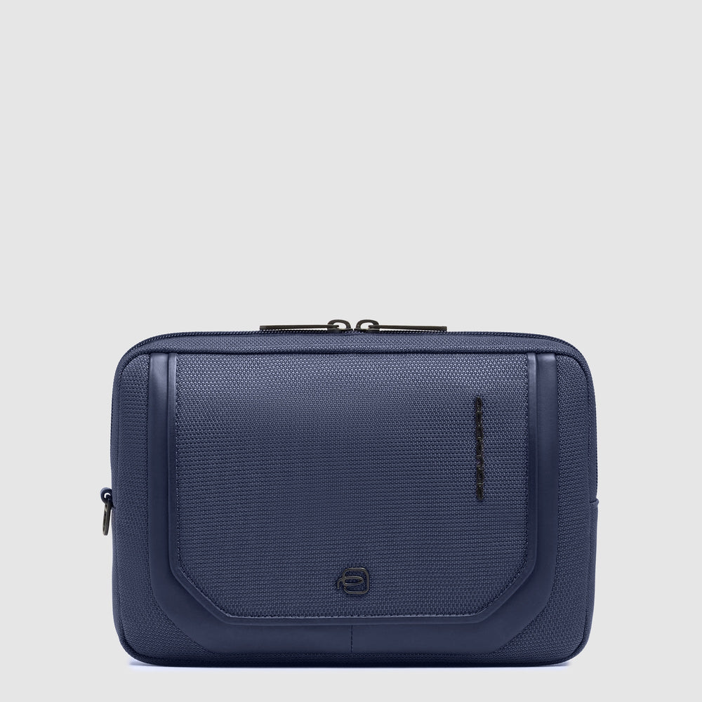 Piquadro Pochette in tessuto riciclato e pelle Blu AC6961S143