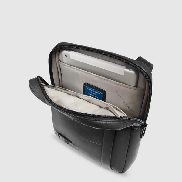 Piquadro borsello uomo nero grande  in pelle porta iPad CA1816W137