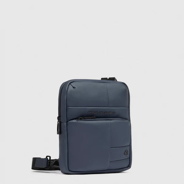 Piquadro borsello uomo in tessuto gommato impermeabile Blu  con RFID CA3084W129W