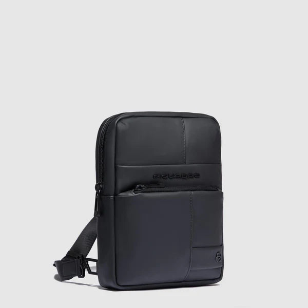 Piquadro borsello uomo in tessuto gommato impermeabile Nero con RFID CA3084W129W