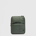 Piquadro borsello uomo in tessuto gommato impermeabile Verde con RFID CA3084W129W