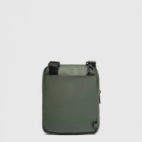 Piquadro borsello uomo in tessuto gommato impermeabile Verde con RFID CA3084W129W