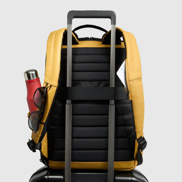 Piquadro Zaino resistente all'acqua porta pc 15,6" tessuto gommato blu CA6465C2OW