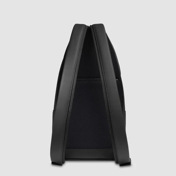 Piquadro Zaino monospalla uomo Nero in tessuto gommato impermeabile CA6540W129W