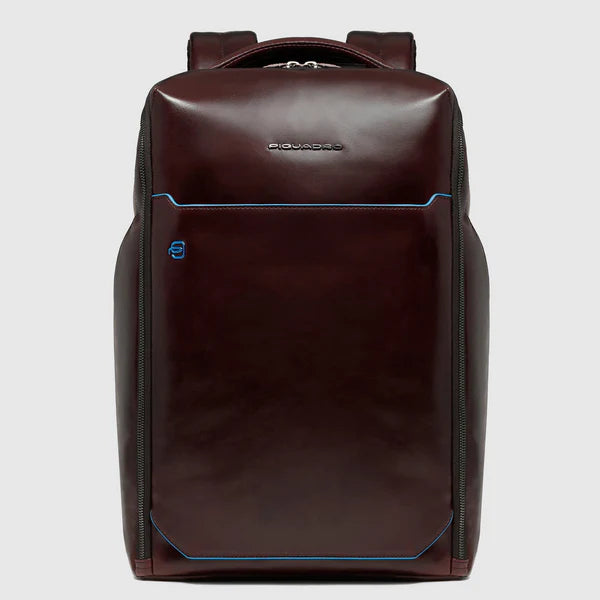 Piquadro Zaino porta pc linea Blue Square in pelle porta PC 15,6" testa moro CA6593B2