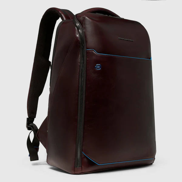 Piquadro Zaino porta pc linea Blue Square in pelle porta PC 15,6" testa moro CA6593B2