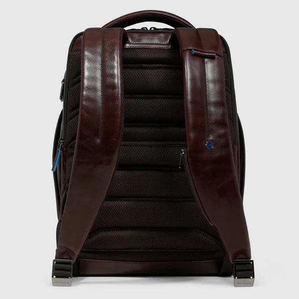 Piquadro Zaino porta pc linea Blue Square in pelle porta PC 15,6" testa moro CA6593B2