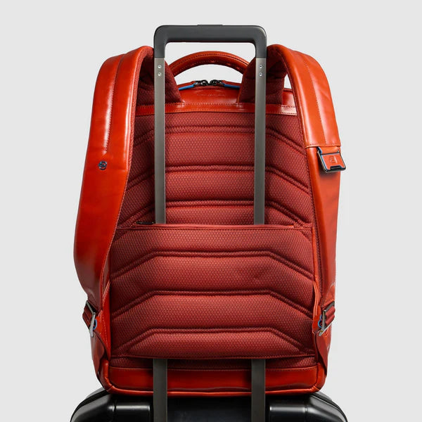 Piquadro Zaino porta pc linea Blue Square in pelle porta PC 15,6" testa moro CA6593B2