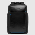 Piquadro Zaino porta pc linea Blue Square in pelle porta PC 15,6" Nero CA6593B2