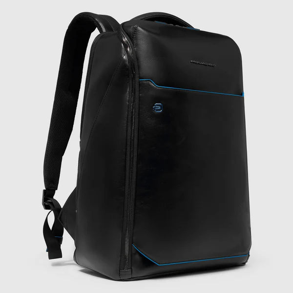 Piquadro Zaino porta pc linea Blue Square in pelle porta PC 15,6" Nero CA6593B2
