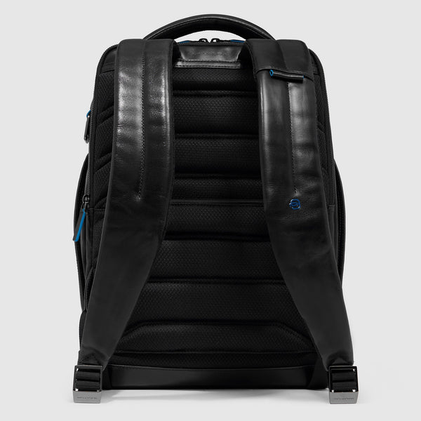 Piquadro Zaino porta pc linea Blue Square in pelle porta PC 15,6" Nero CA6593B2