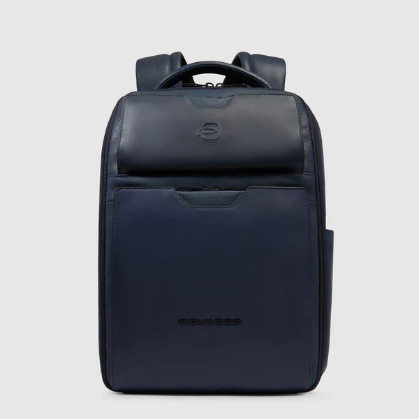 Piquadro Zaino da viaggio in pelle blu porta pc 14"CA6923S142