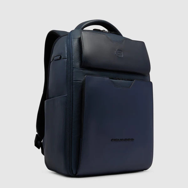 Piquadro Zaino da viaggio in pelle blu porta pc 14"CA6923S142