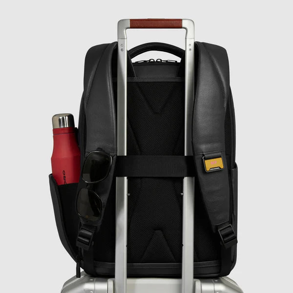 Piquadro Zaino da viaggio in pelle nero porta pc 14" CA6923S142