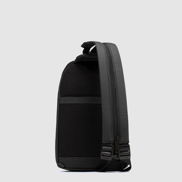 Piquadro Zaino monospalla in tessuto riciclato e pelle con RFID CA6934S143 N