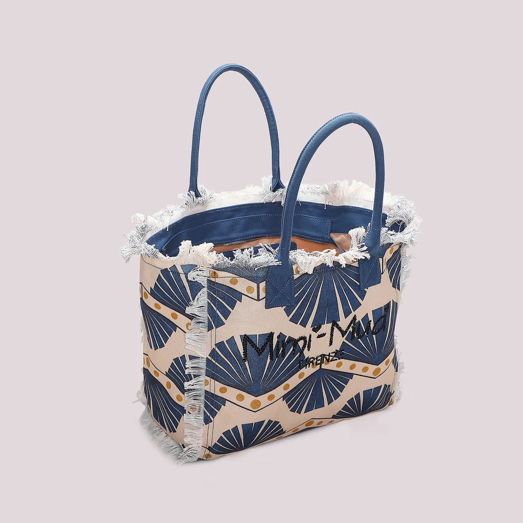 Mimi Muà Borsa Mare Grande Fantasia Blu M8-Y201391