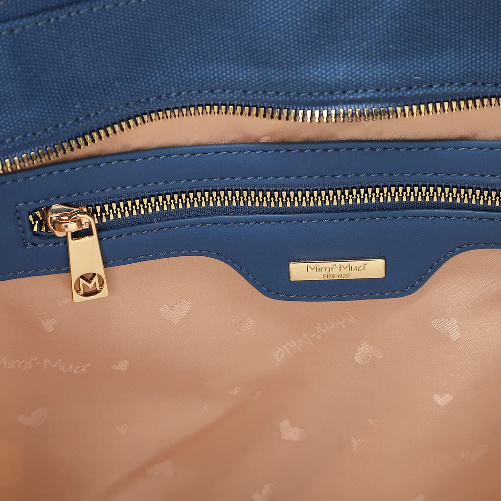 Mimi Muà Borsa Mare Grande Fantasia Rosa Verde M8-Y201391
