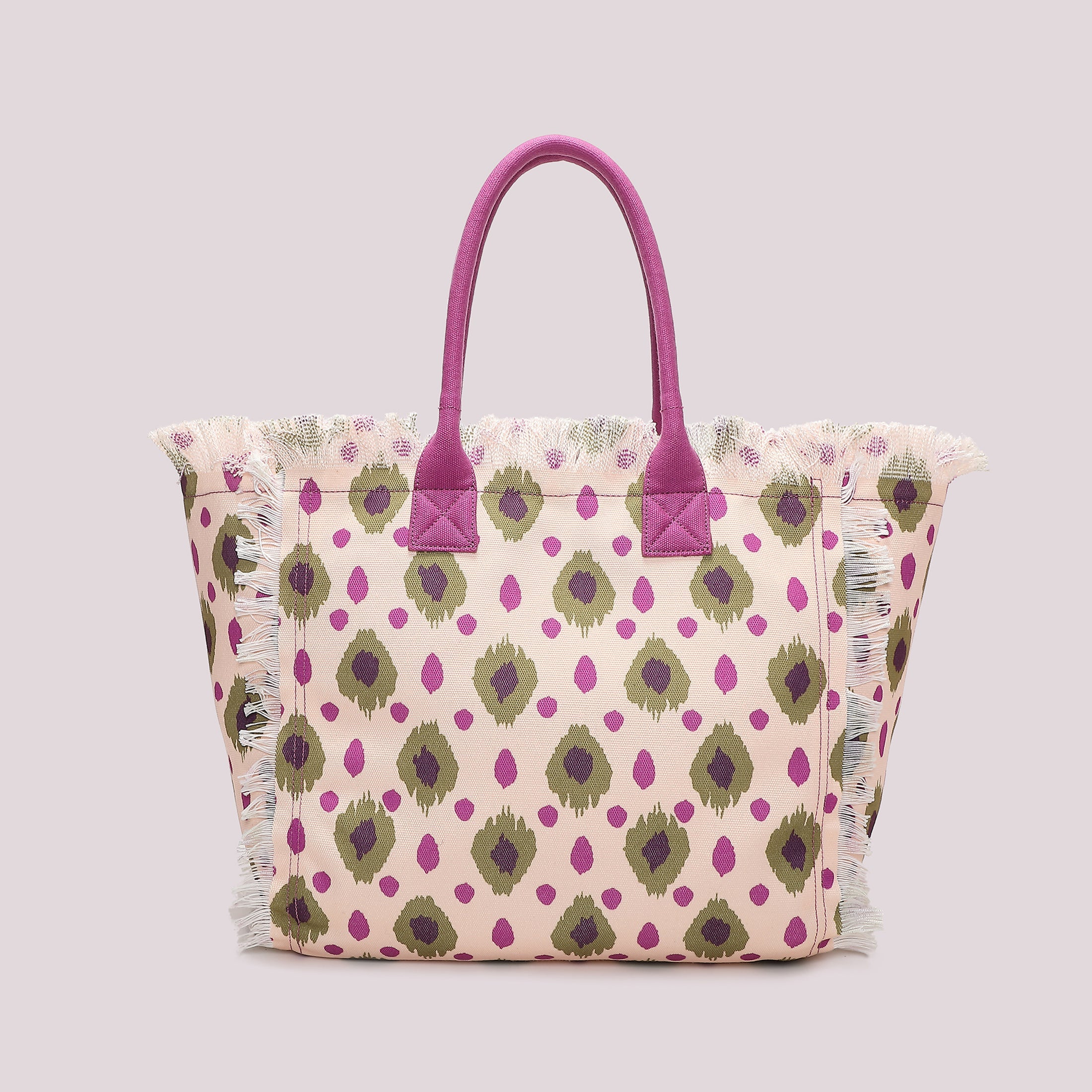 Mimi Muà Borsa Mare Grande Fantasia Rosa Verde M8-Y201391