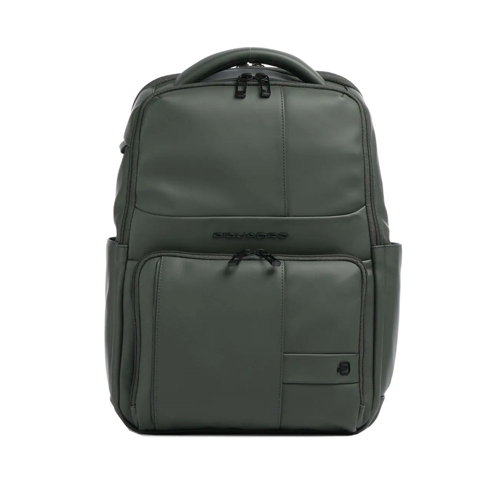 Piquadro Zaino porta pc e porta iPad Verde in tessuto gommato CA6238W129W