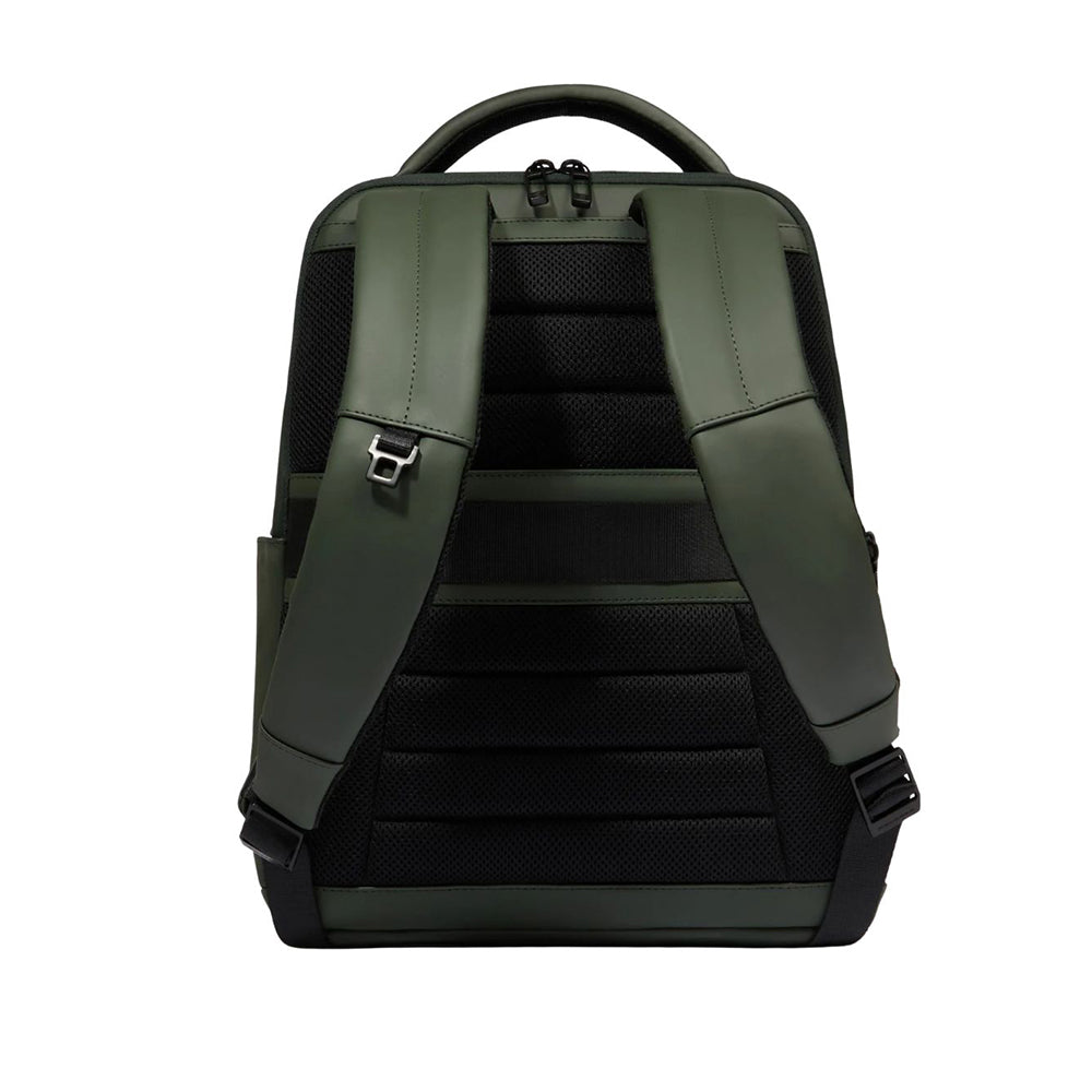 Piquadro Zaino porta pc e porta iPad Verde in tessuto gommato CA6238W129W