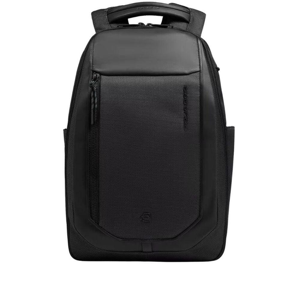 Piquadro Zaino da viaggio e moto in tessuto riciclato e pelle, con USB e RFID CA6927S143BM