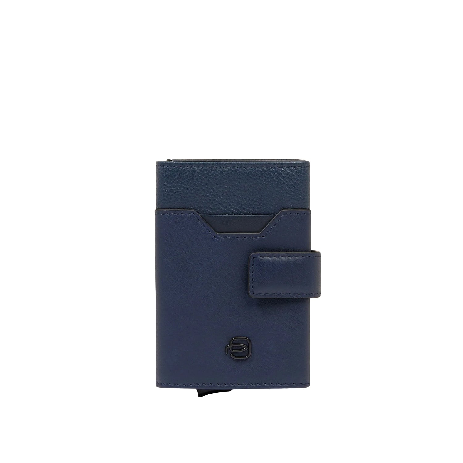 Piquadro Portacarte uomo automatico in pelle blu PP5649S142R