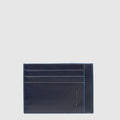 Piquadro Portacarte uomo sottile Blue Square in pelle blu PP2762B2R/BLU2