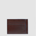 Piquadro Portacarte uomo sottile in pelle mogano moro Blue Square  PP2762B2R