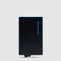 Piquadro Portacarte uomo automatico in pelle Blue Square PP4825B2BLR