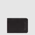 Piquadro Portafogli con porta documenti e monete in tessuto e pelle Nero RFID PU1392S143R