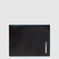 Piquadro Portafogli uomo in pelle Blue Square con portamonete Nero con RFID PU257B2R