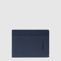 Piquadro Portafogli uomo in pelle Blu con portamonete con RFID  PU257W137R