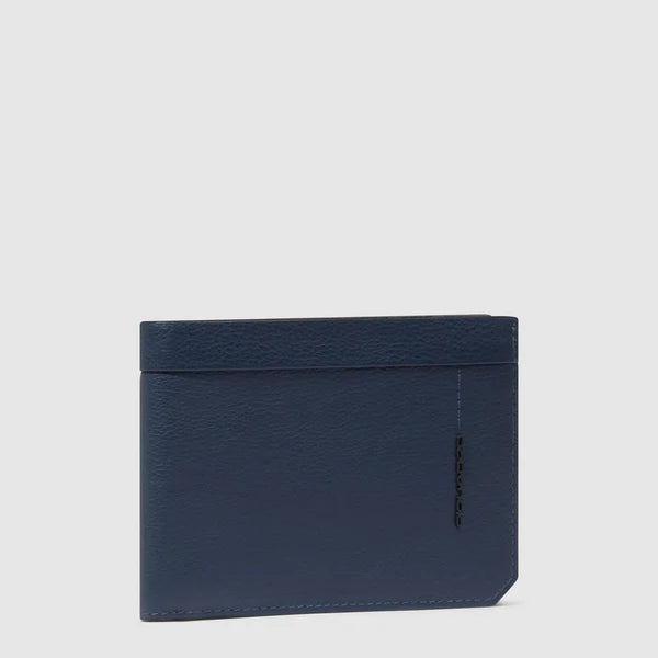 Piquadro Portafogli uomo in pelle Blu con portamonete con RFID  PU257W137R